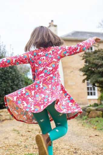 Frugi Sofia Skater Dress - Wild Horses