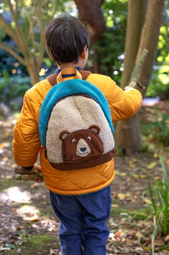 Frugi Fleece Character Backpack - Beary Wild