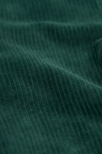 Frugi Ronnie Reversible Pull Ups - Holly Green/Check
