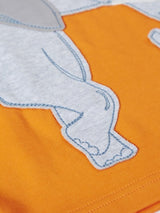 Frugi Carsen Circular T-Shirt - Spark Orange/Elephant