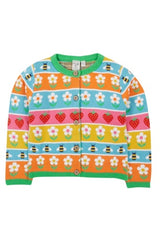 Frugi Robyn Fairisle Cardigan - Daisy Fair Isle