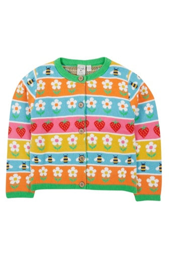 Frugi Robyn Fairisle Cardigan - Daisy Fair Isle