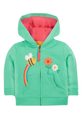 Frugi Carbis Hoodie - Jade/Bee