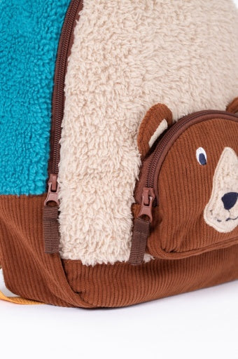 Frugi Fleece Character Backpack - Beary Wild