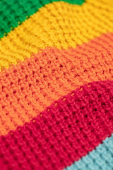 Frugi Cuddly Cardigan - Bright Rainbow Stripe