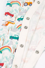 Frugi Lovely Babygrow - Let'S Go!