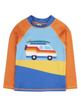 Frugi Sun Safe Rash Vest - Blue Skies/Camper Van