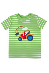 Frugi Easy On-T-Shirt - Kiwi Breton/Tractor