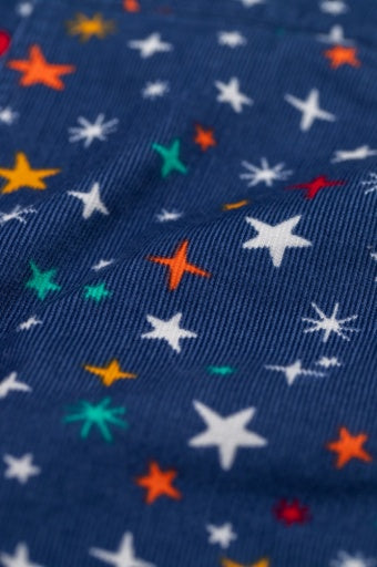 Frugi Durgan Printed Dungaree - Rainbow Galaxy