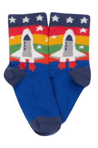 Frugi Rock My Socks 3 Pack - Space Multipack