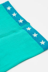 Frugi Norah Tights - Pacific Aqua/Stars