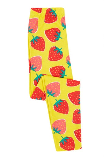 Frugi Libby Printed Leggings - Strawberry Patch