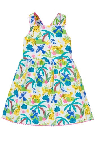 Frugi Seraphina Dress - JAGUAR JUNGLE