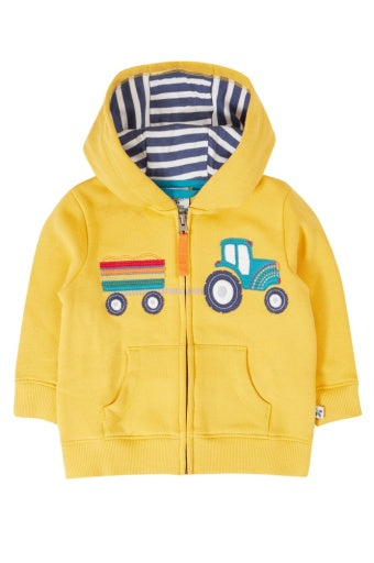 Frugi Carbis Hoodie - Bumblebee/Tractor