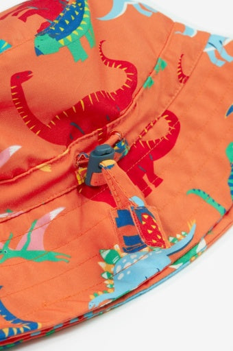 Frugi Harbour Adjustable Swim Hat - Salamander Dino-Roar!