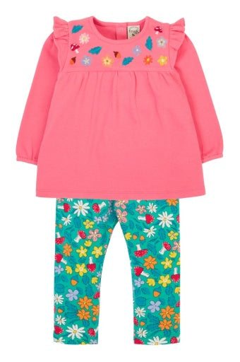 Frugi Kyla Outfit - Tulip/Wild Woods