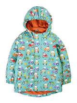 Frugi Printed Puddle Buster Coat - Terrific Tractors