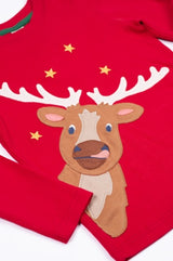 Frugi Terrific Circular Top - Berry Red/Caribou