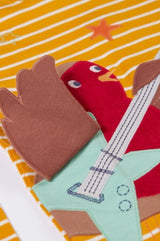 Frugi Summit Circular Top - Gold Breton/Rockin' Robin