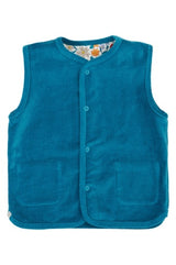 Frugi Wynn Reversible Waistcoat - Boat Blue/Wild Woods