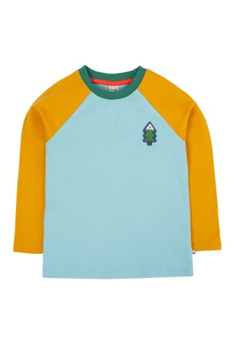 Frugi Leo Raglan Top - Lichen/Wild