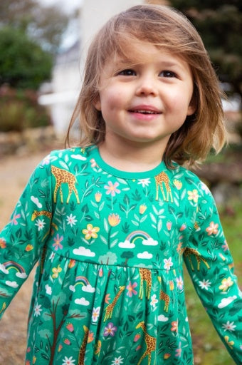 Frugi Dani Dress - A Tower Of Giraffes