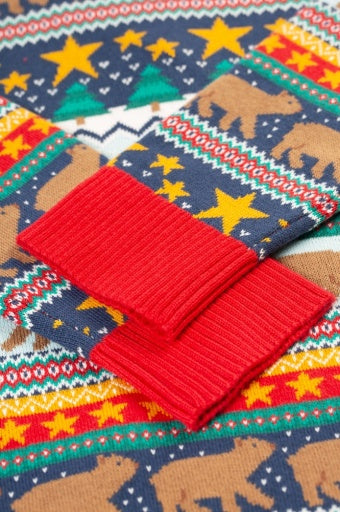 Frugi Forest Fairisle Jumper - Fairisle/Christmas