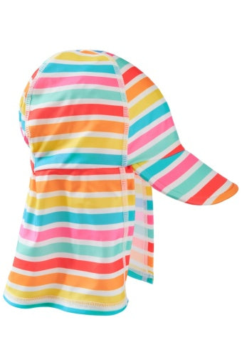 Frugi Little Swim Legionnaires Hat - SEASIDE STRIPE