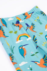 Frugi Libby Printed Leggings - Kingfisher Skies