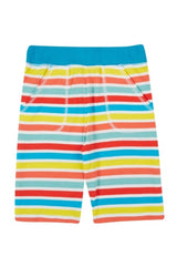 Frugi Sunny Shorts - Sea Rainbow Stripe