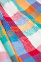 Frugi Ffion Dress - Rainbow Check