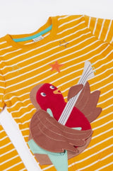 Frugi Summit Circular Top - Gold Breton/Rockin' Robin