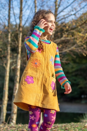 Frugi Zoe Knitted Jumper - Wild Rainbow Stripe