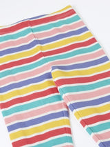 Frugi Libby Rib Leggings - Multi Rib Stripe