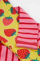 Frugi Ottlie Outfit - Watermelon Breton/Strawberry Pocket