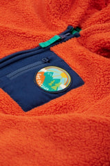 Frugi Toby Ted Fleece Jacket - Bonfire