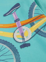 Frugi Superb Stitched Sweatshirt - Pacific Aqua/Bike