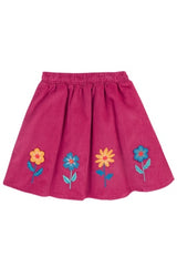 Frugi Katya Cord Skirt - Lingonberry/Flower