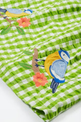 Frugi Zaria Dress - Macaw/Gingham Birds