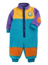 Frugi Coorie Cord Fleece Suit - Hotchpotch/Nature