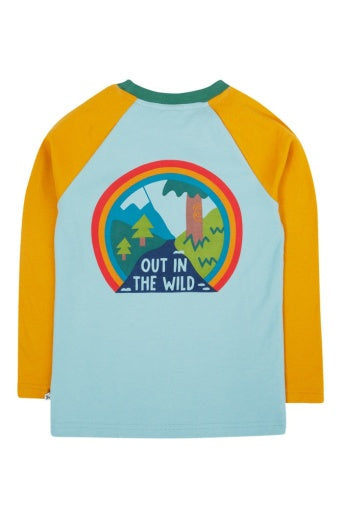 Frugi Leo Raglan Top - Lichen/Wild