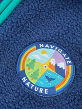 Frugi Bude Borg Gilet - Navy/Nature