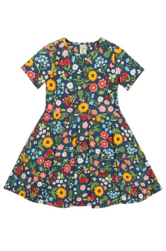 Frugi Sunshine Skater Dress - Potager Garden