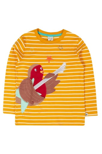 Frugi Summit Circular Top - Gold Breton/Rockin' Robin