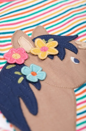Frugi Easy On Top - Multi Stripe/Horse