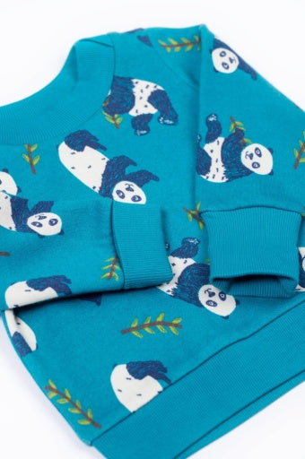 Frugi Easy On Printed Jumper - Panda Pals