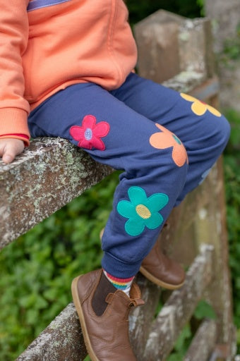 Frugi Perrin Parsnip Jogger - Navy Blue/Flowers