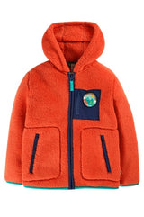 Frugi Toby Ted Fleece Jacket - Bonfire