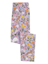 Frugi Libby Printed Leggings - Lupin Meadow Play