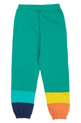 Frugi Malpas Colour Block Joggers - Iguana/Multi